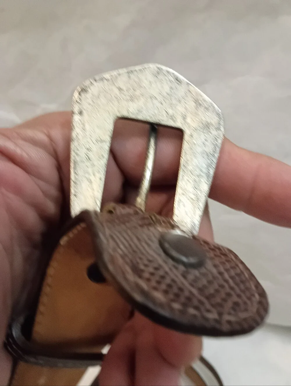 Justin | Men’s Genuine Lizard Mens Vintage Belt Size 40